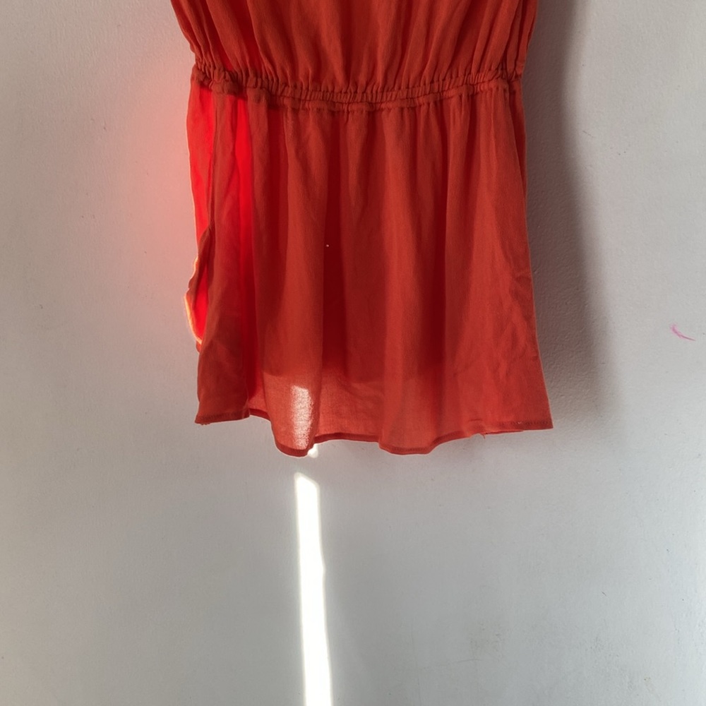 Blue Life Planet S Orange Halter Island Life Mini Dress - Picture 9 of 10